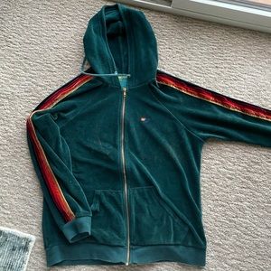 Aviator Nation Velvet Zip Up